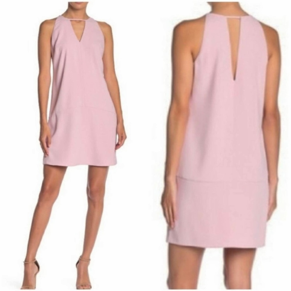 Sam Edelman Keyhole Straight Shift Dress Size 6 in Rose Bloom
